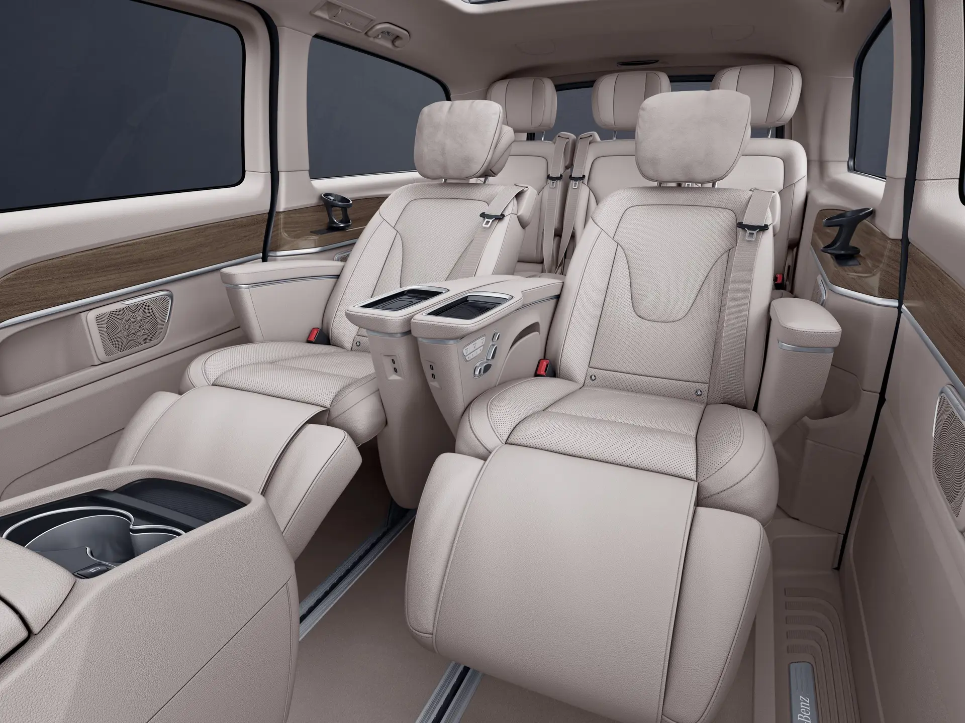 Transfer airport to Val Thorens - Mercedes VIP Class interior