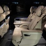 Mercedes VIP Class cabin with facing leather seats, Transfert VIP Val Thorens